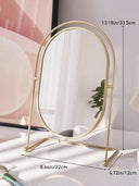 Pixie Oval Gold Makeup Mirror