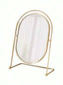 Pixie Oval Gold Makeup Mirror