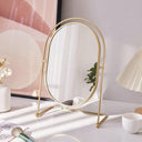 Pixie Oval Gold Makeup Mirror