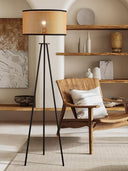Rattan Tripod Floor Lamp