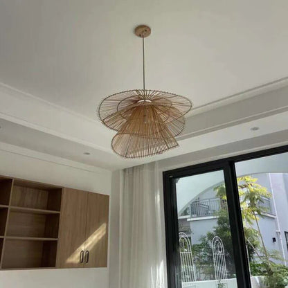 Ryan Beige 3-Tier Pendant