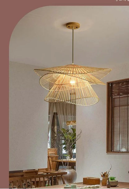 Ryan Beige 3-Tier Pendant