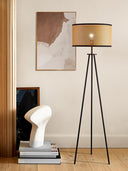 Rattan Tripod Floor Lamp