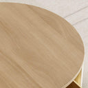 Minimalist Solid Wood Coffee Table with Storage