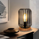 Metal Cage Bedside Table Lamp