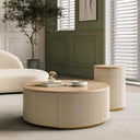 Minimalist Solid Wood Coffee Table with Storage