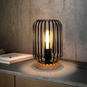 Metal Cage Bedside Table Lamp
