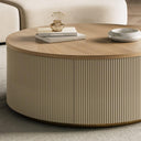 Minimalist Solid Wood Coffee Table with Storage