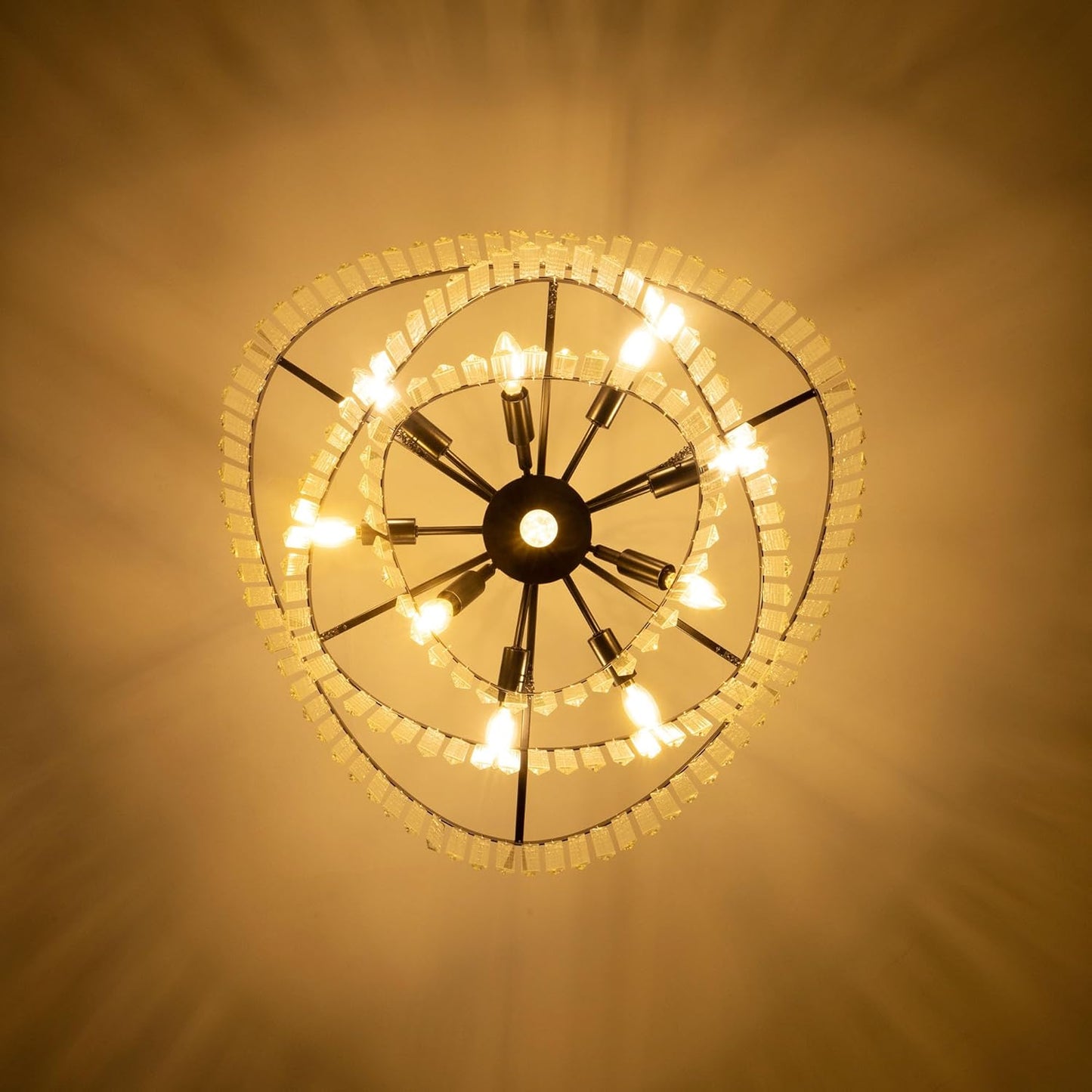 Almond Crystal Chandelier