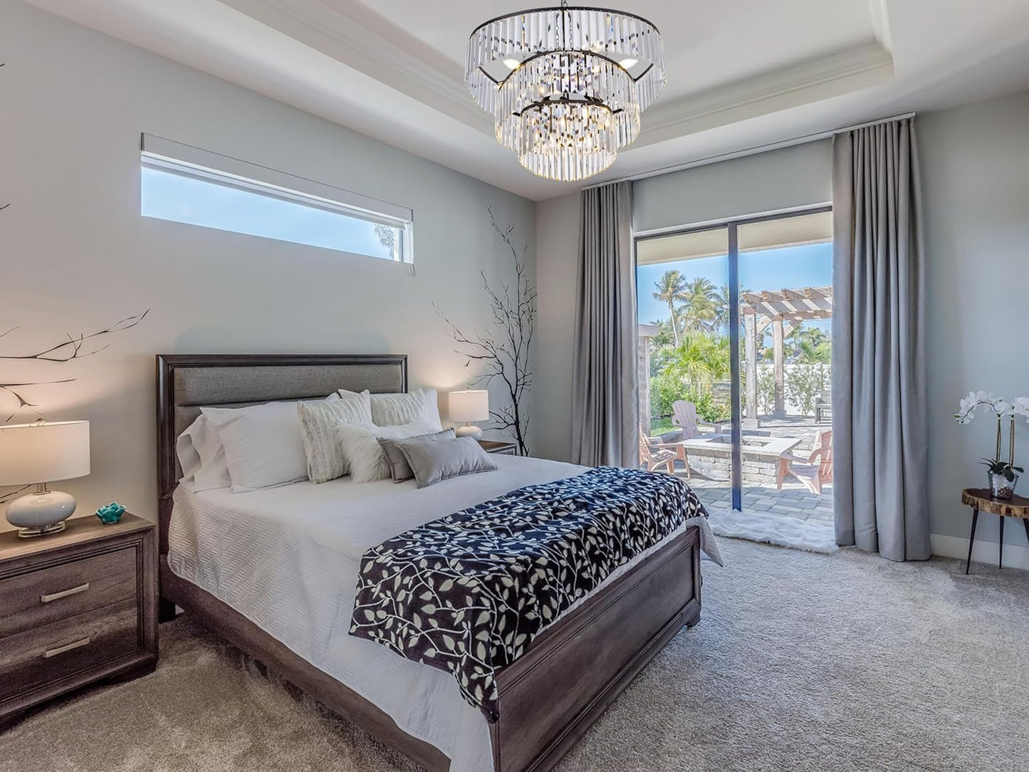 Almond Crystal Chandelier