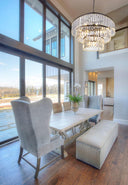 Almond Crystal Chandelier