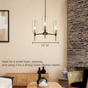 Renie 3-Light Glass Chandelier