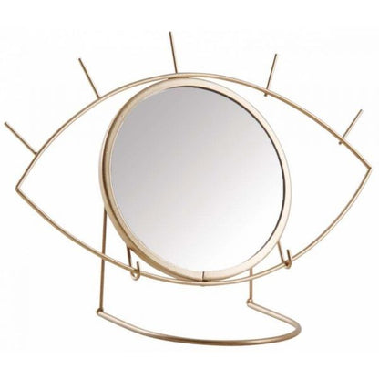 Evil Eye Gold Makeup Mirror