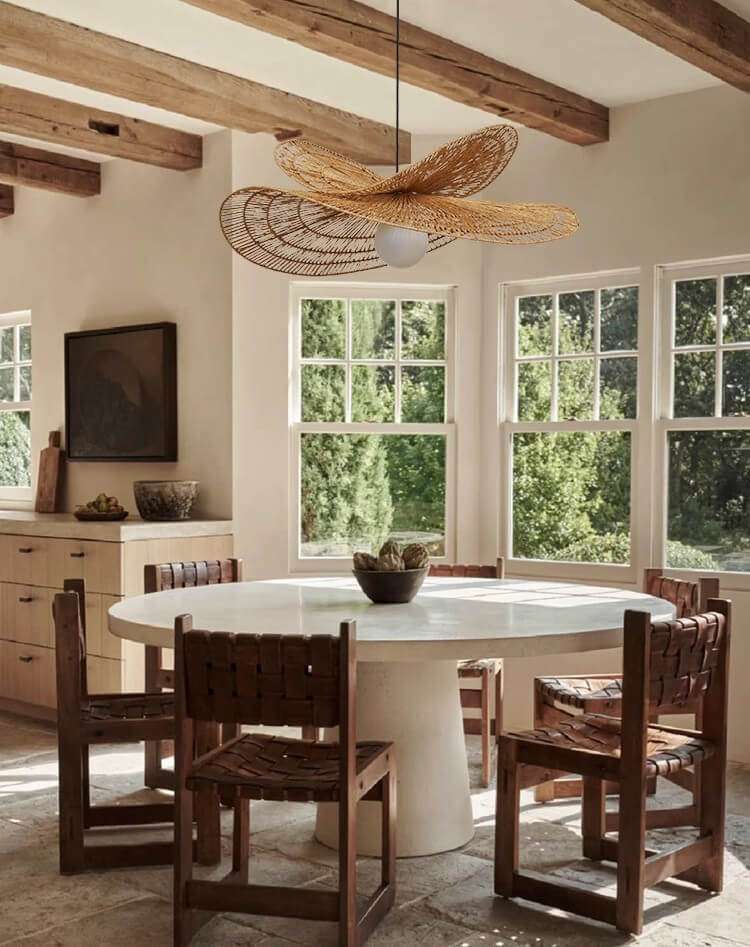 Zaru Wabi-Sabi Rattan Pendant