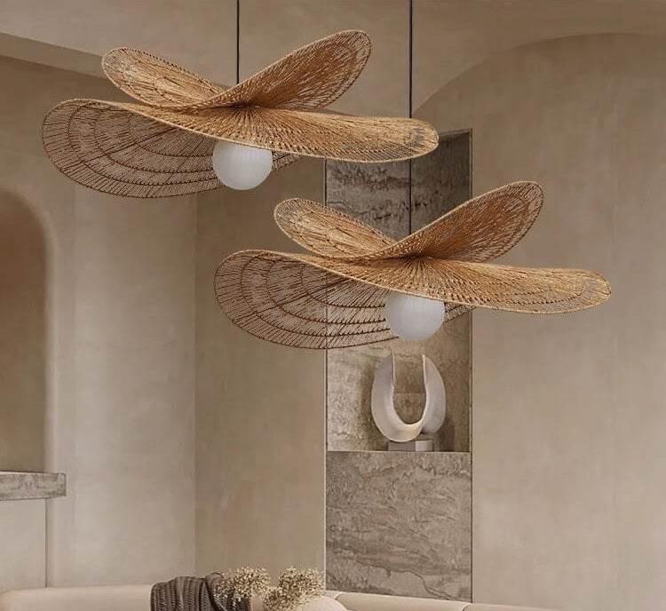 Zaru Wabi-Sabi Rattan Pendant