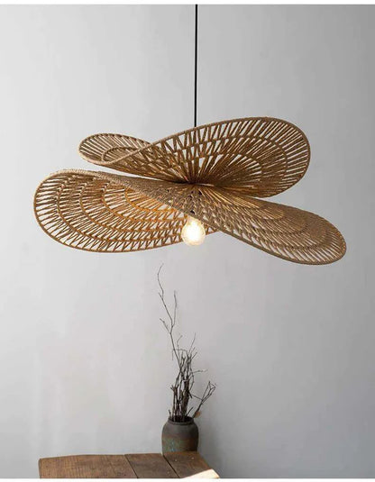 Zaru Wabi-Sabi Rattan Pendant
