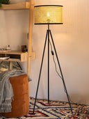 Rattan Tripod Floor Lamp