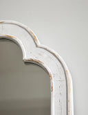 White Distressed Wooden Mirror