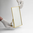 Orhan Gold Brass Makeup Mirror