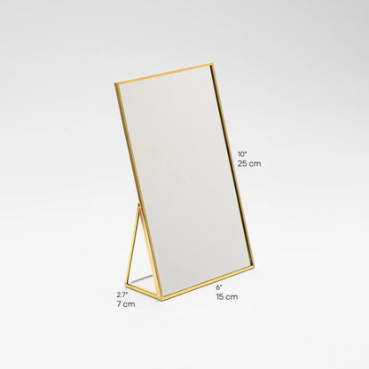 Orhan Gold Brass Makeup Mirror
