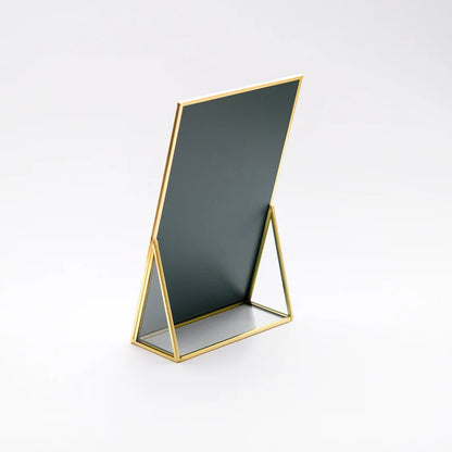 Orhan Gold Brass Makeup Mirror