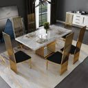 Luxora Marble Dining Table Set with 6 Chairs