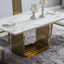 Luxora Marble Dining Table Set with 6 Chairs