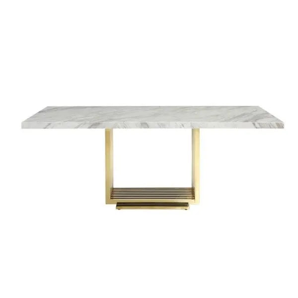 Luxora Marble Dining Table Set with 6 Chairs