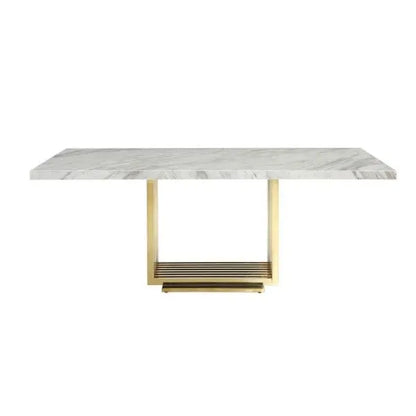 Luxora Marble Dining Table Set with 6 Chairs