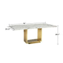 Luxora Marble Dining Table Set with 6 Chairs