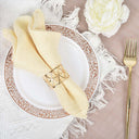 Gold Geometric Napkin Rings
