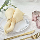 Gold Geometric Napkin Rings