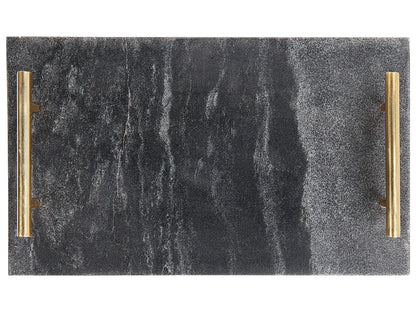 Dora Marble Tray Black