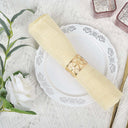 Gold Geometric Napkin Rings